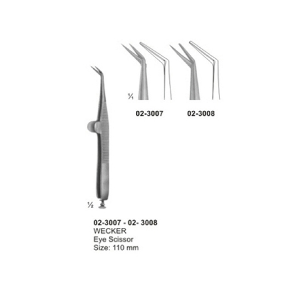 Micro Scissors Spring Type Flat Handle
