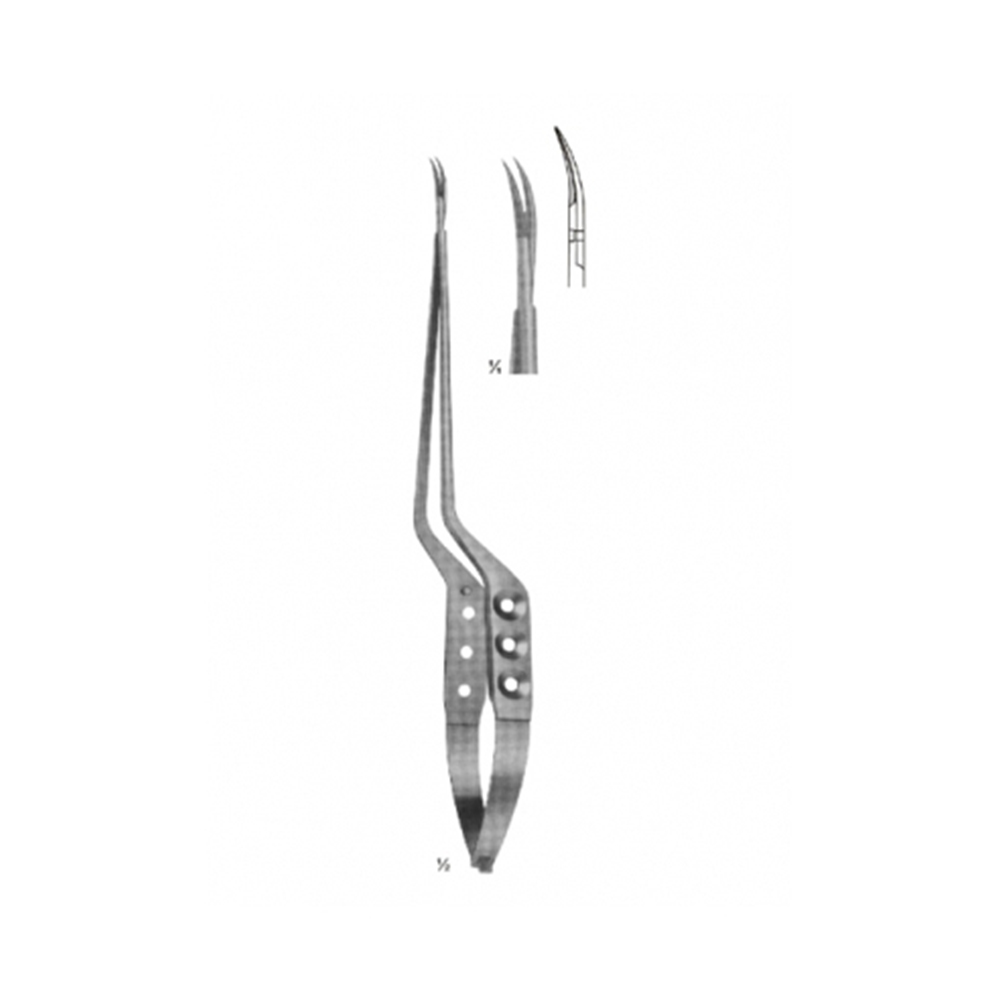 Micro Scissors Spring Type Bayonet Shape