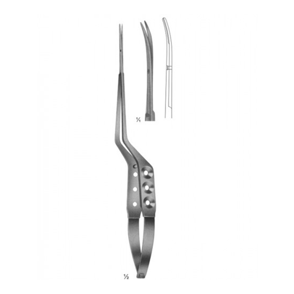 Micro Scissors Spring Type Bayonet Shape