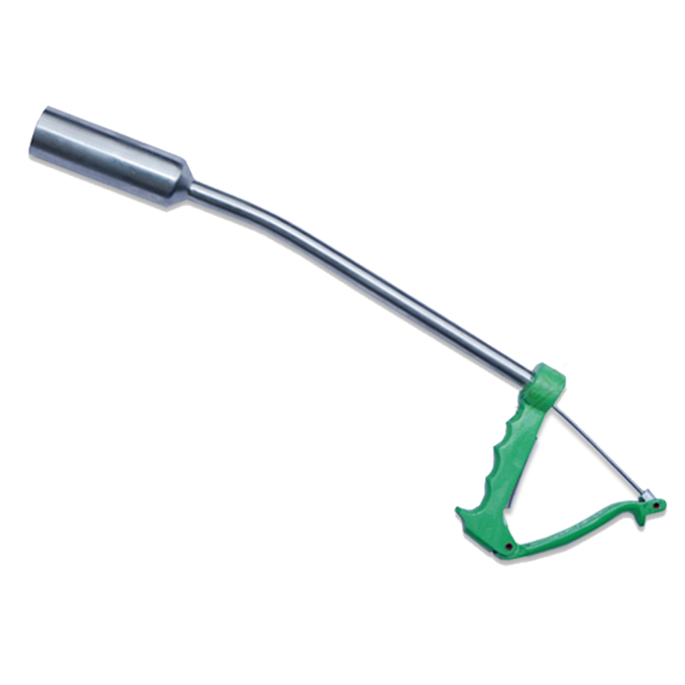 Bolus Applicator With V Handle Green